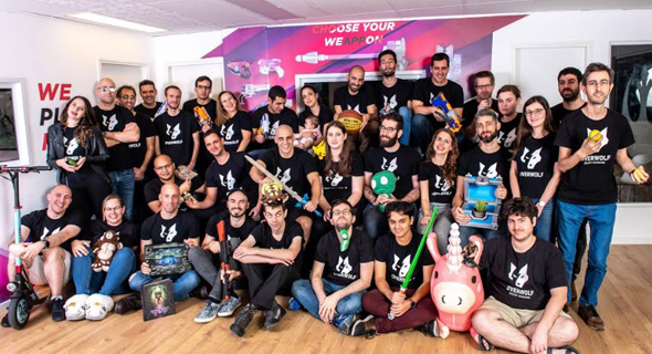 Overwolf&#39;s team. Photo Yisrael Hadari