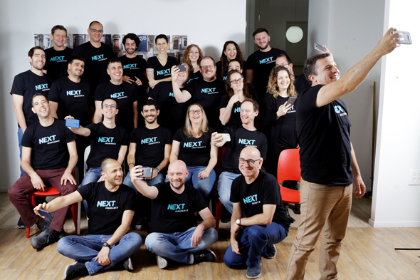 Next Insurance's team. Photo: Amit Sha'al Next Insurance's team. Photo: Amit Sha'al