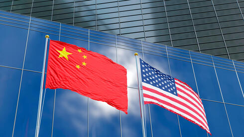 China and US flags China and US flags